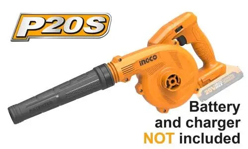 Ingco CABLI20018 20V Cordless Blower – P20S Battery System