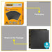 Ingco Silicon Carbide Waterproof Sandpaper 50 Pcs/Set Murukali.com