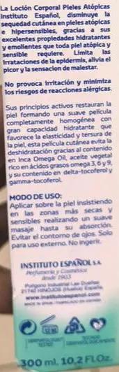Instituto Español Pieles Atópicas Loción Corporal 300ml Murukali.com