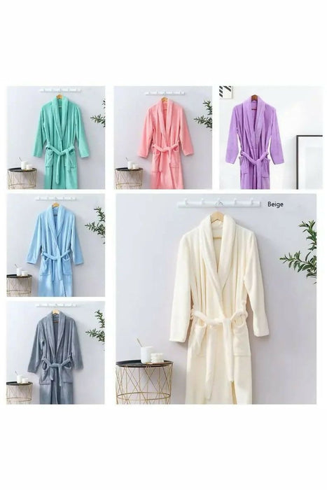 BATHROBES FOR ADULTS & KIDS WHITE & COLOURS