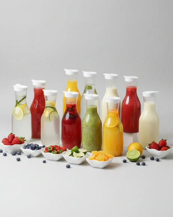 Jage Acrylic Beverage Carafe  with Lids