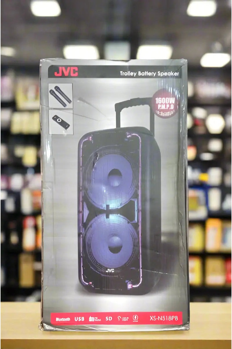 JVC XS-N518PB Trolley Battery Speaker 1600W Murukali.com