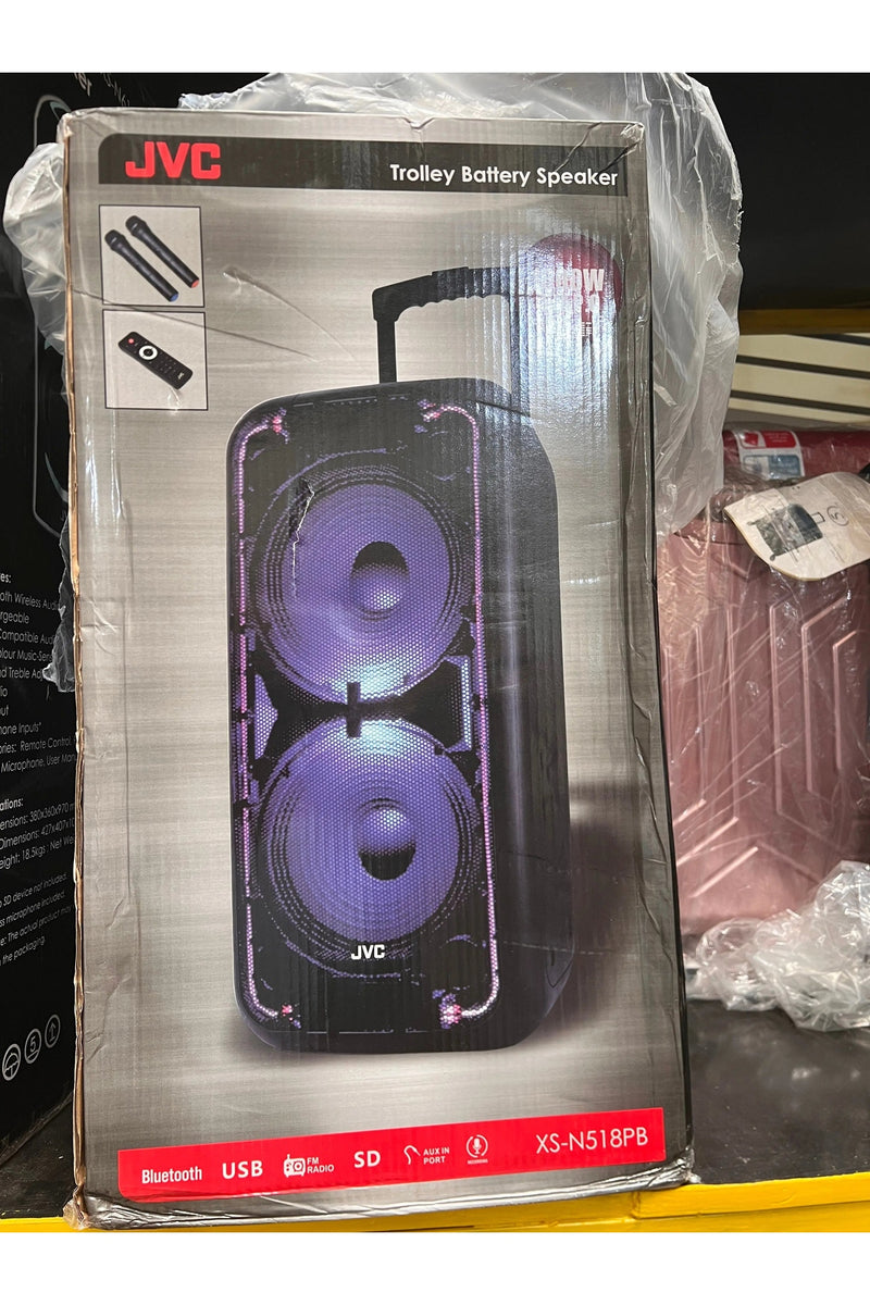 JVC XS-N518PB Trolley Battery Speaker 1600W Murukali.com