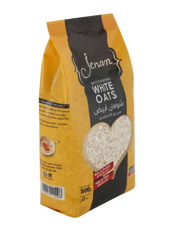 Jena Quick Cooking White Oats Pouch 500g murukali.com