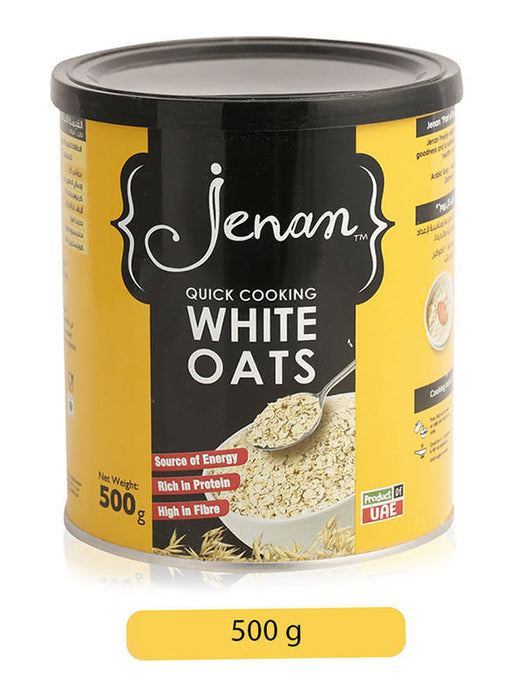 Jenan Quick Cooking White Oats Tin 500g murukali.com