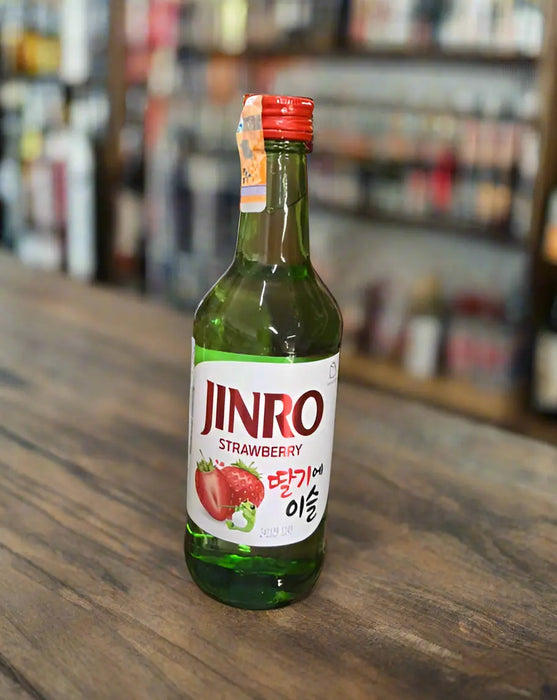 Jinro Strawberry Flavoured Liquor 13% Vol 360ml Murukali.com