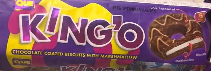 KING'O Chocolate Coated Biscuits with Marshmallow Murukali.com