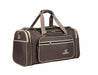 KUBAITE Brown Travel Duffel Bag with Beige Trim Murukali.com