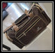 KUBAITE Brown Travel Duffel Bag with Beige Trim Murukali.com