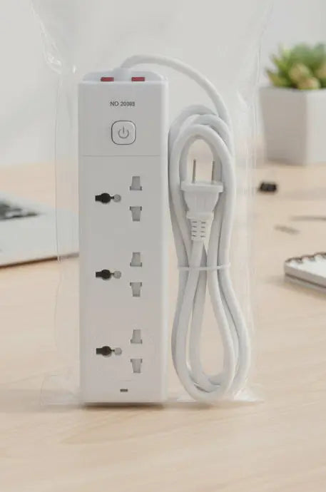 Kadris EX-1502 3-Way Safety Extension Power Strip