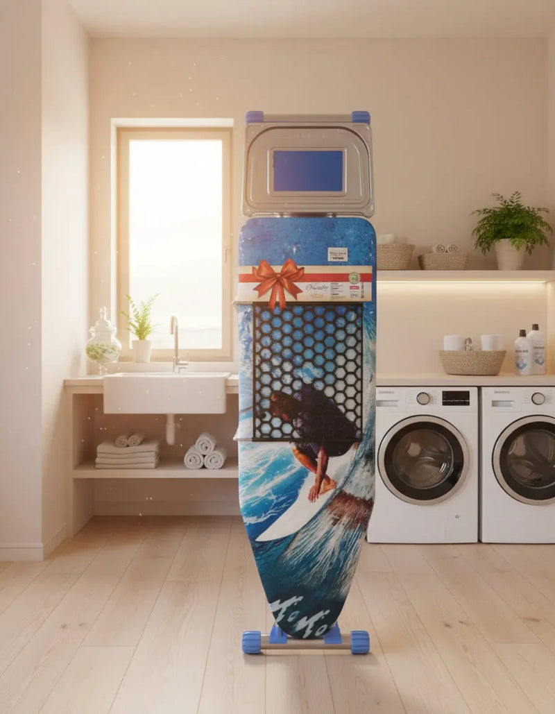 Kanat Folding Ironing Board with Surfer Print Cover size 40*122cm