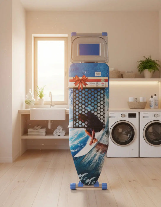 Kanat Folding Ironing Board with Surfer Print Cover size 40*122cm
