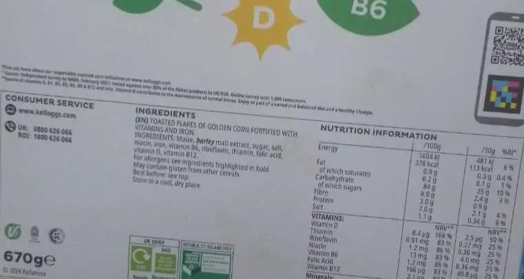 Kellogg's Corn Flakes 670g Murukali.com