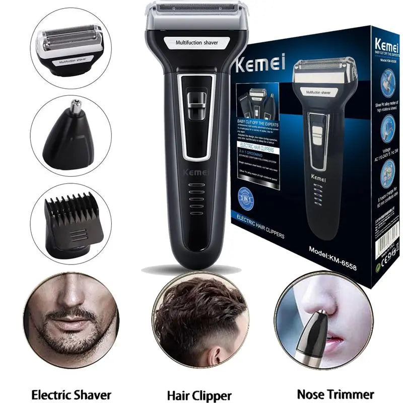Kemei Electrical Hair Clippers 3in1 murukali.com