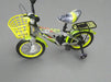 Kids Green & Black Bicycle with Training Wheels and Front Basket for Ages 3-5 Murukali.com