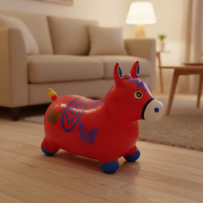 Kids Inflatable Bouncy Animal Toy – Red