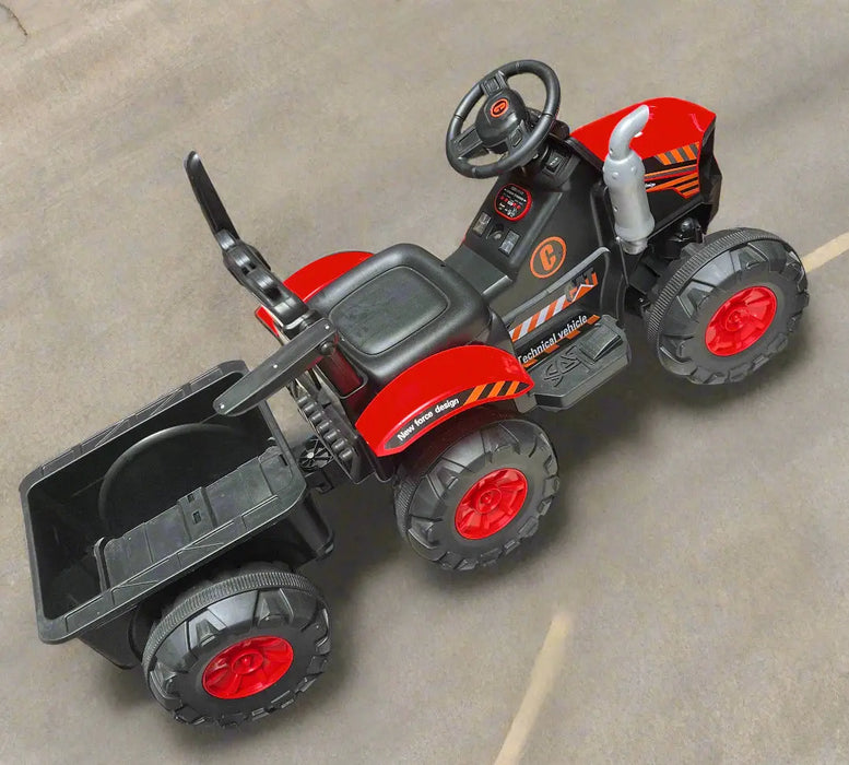 Kids Ride-On Toy  Tractor with Trailer Murukali.com