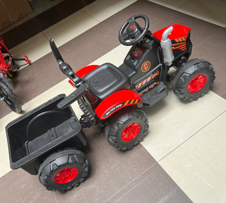 Kids Ride-On Toy  Tractor with Trailer Murukali.com