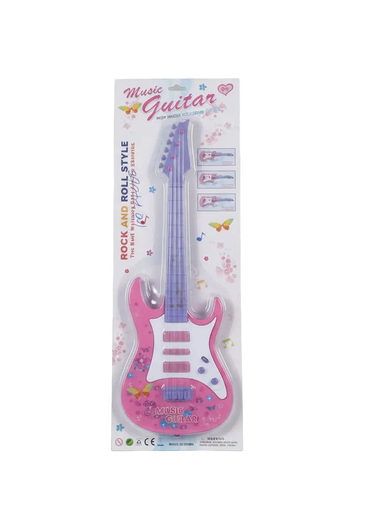 Kinder E-Gitarre Musikspielzeug mit Lichtern & Sounds 3–4 Jahre