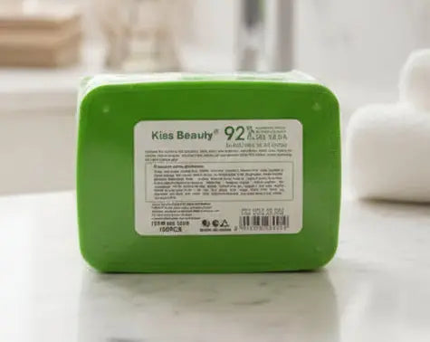 Kiss Beauty 92% Aloe Vera Cleansing Towels/Wipes  120pcs