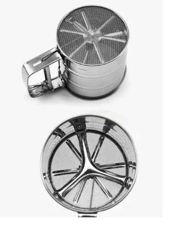 Kitchen Baking Tool - Small Silver Flour Sifter Cup murukali.com