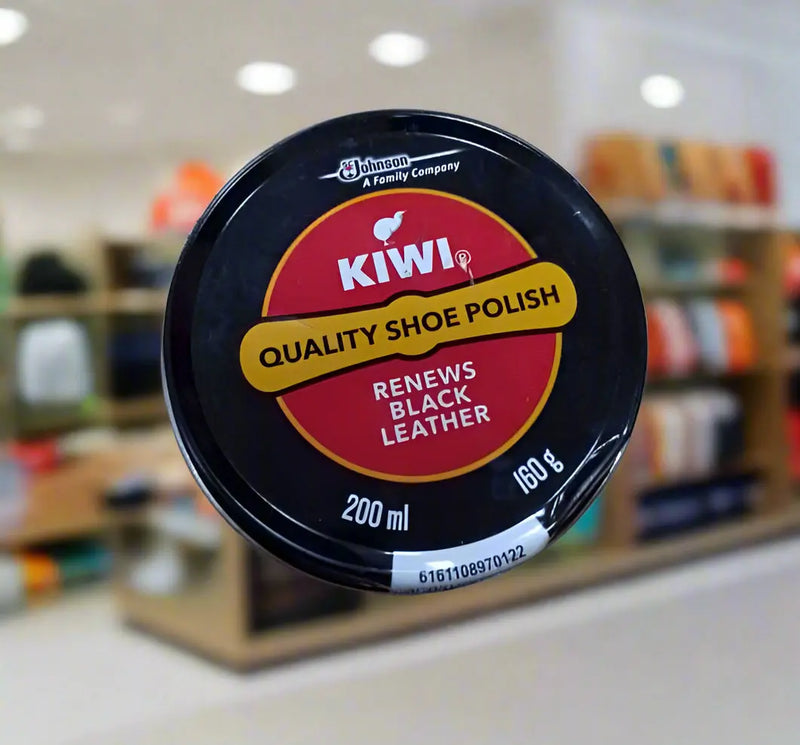 Kiwi Quality Shoe Polish Renew Black 200ml Murukali.com