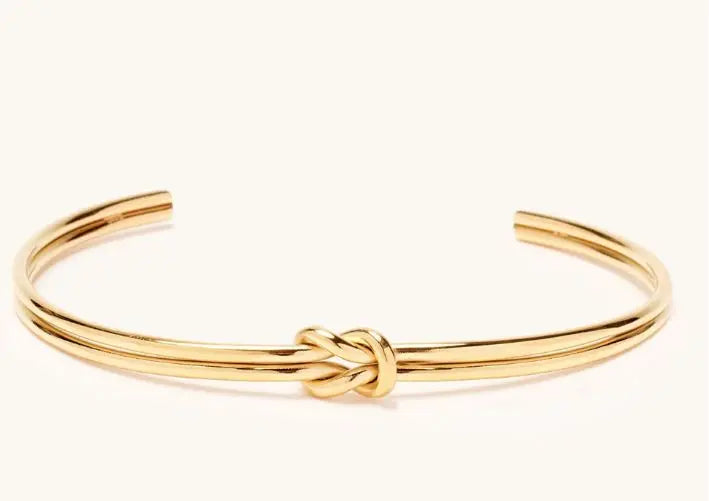 Knot Wire Cuff Bracelet, Maman Fatu
