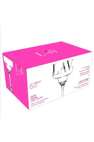 LAV Misket 6-Piece Margarita Cocktail Glasses Murukali.com
