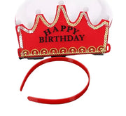 LED & BLUE Happy Birthday Party Crown Hats Murukali.com