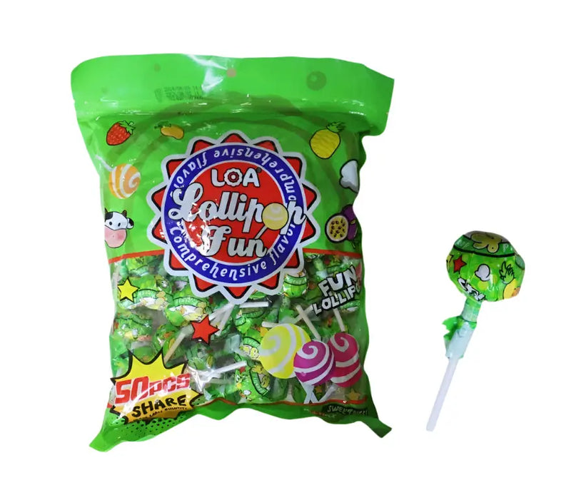 LOA Lollipop Fun Comprehensive Flav 50pcs Murukali.com