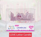 LOVE Shaped Birthday Candles Murukali.com