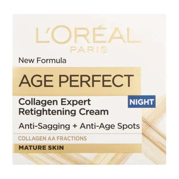 L'OREAL PARIS - AGE PERFECT COLLAGEN EXPERT RETIGHTENING NIGHT CREAM - 50AGE murukali.com