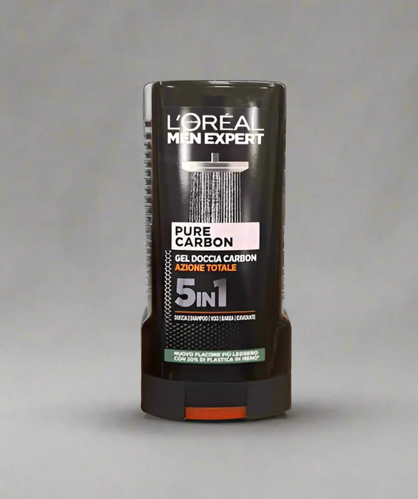 L'Oréal Paris Men Expert Pure Carbon Gel Doccia Carbon Azione Total 5-in-1   300ml Murukali.com