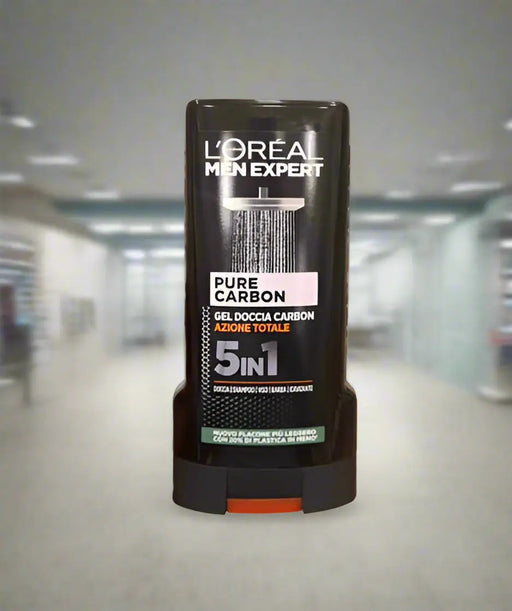 L'Oréal Paris Men Expert Pure Carbon Gel Doccia Carbon Azione Total 5-in-1   300ml Murukali.com