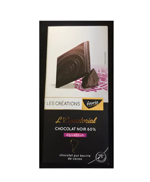 L'equatorial Chocolat noir 60% - Les Creations Ivoria 100g murukali.com