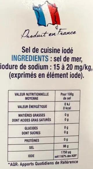 La Baleine Coarse Iodized Sea Salt 1kg Murukali.com