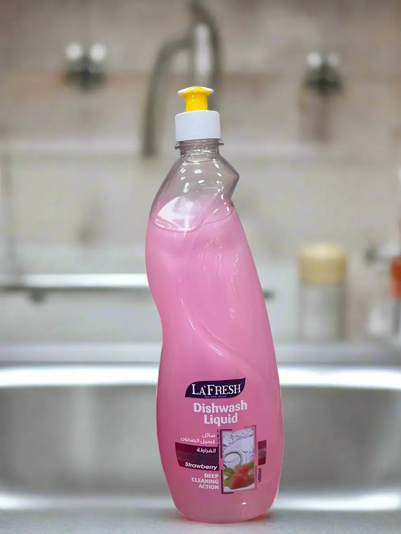 La Fresh Dishwash Liquid Strawberry 1L Murukali.com
