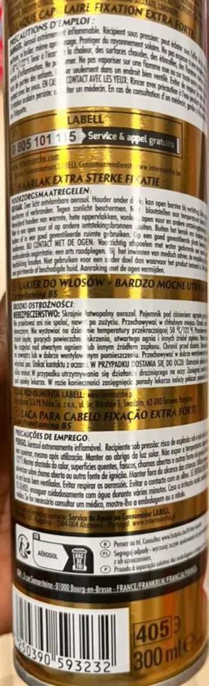 Labell Laque Sculp't Finishing Spray 300ml Murukali.com