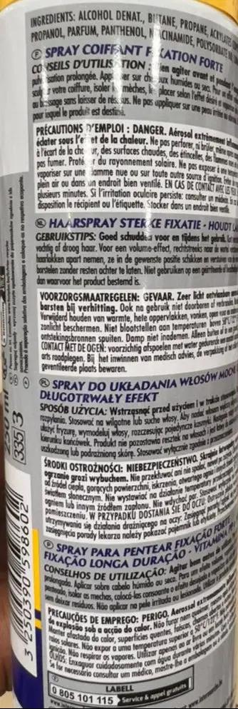 Labell Spray Coiffant Fix Up Fixation Forte 250ml Murukali.com