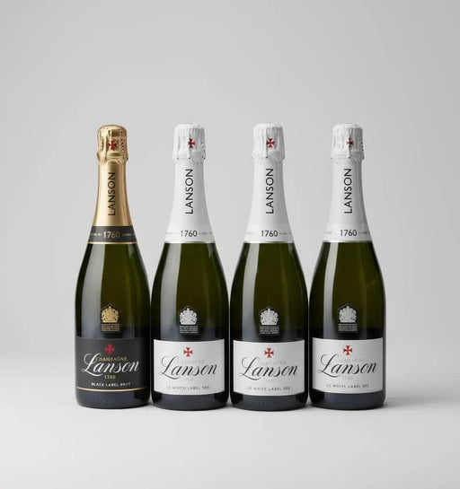 Lanson Champagne – Le White Label Sec & Black Label Brut – 750ml Murukali.com