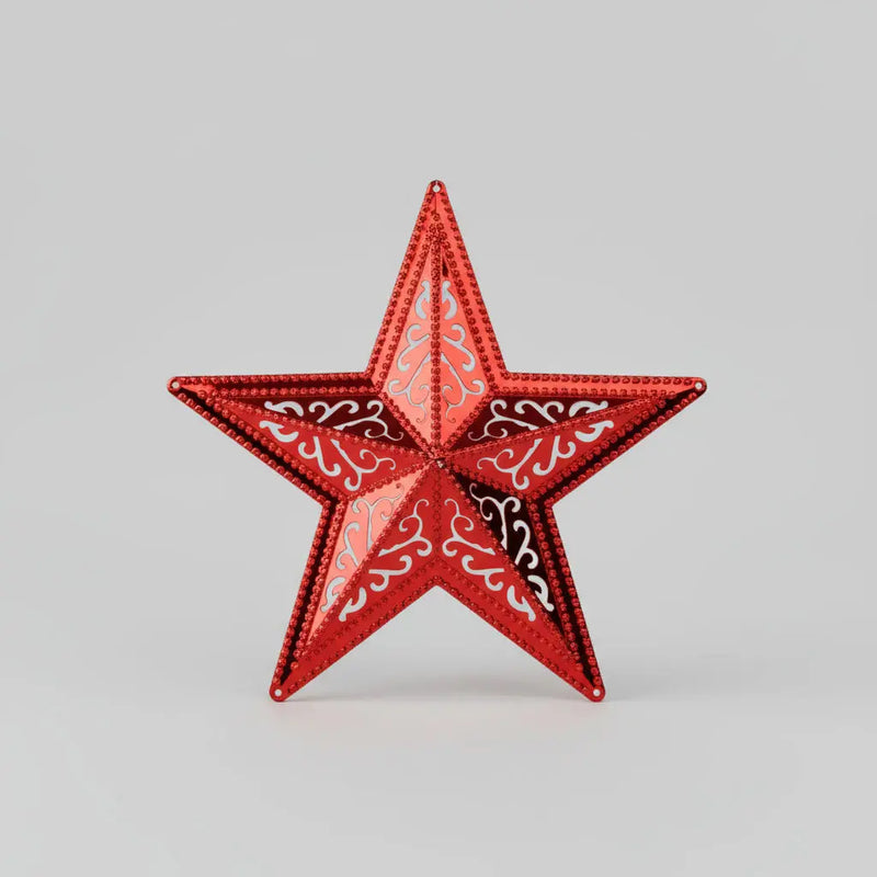 Large Red Star Christmas Decoration Murukali.com