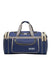 Large SPORT Navy Blue Travel Duffel Bag with Beige Trim Murukali.com