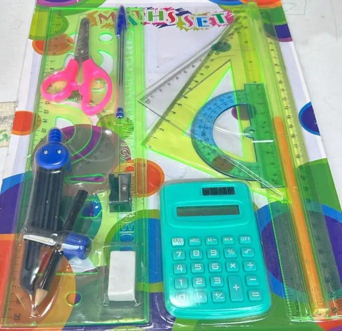 Lazer Maths Set – Complete Geometry & Calculator Kit Murukali.com