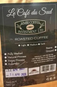Le Café du Sud SIMBI COFFEE 500g Murukali.com