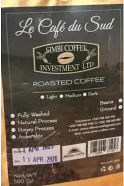 Le Café du Sud SIMBI COFFEE 500g Murukali.com