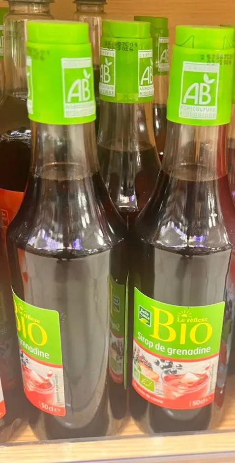 Le Réflexe Bio Sirop de Grenadine 50cl Murukali.com