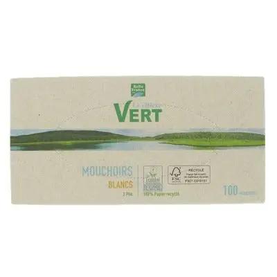 Le Réflexe Vert Mouchoirs 100pcs White Murukali.com