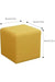 Leather Square Pouf Sponge Filling Seat, Yellow murukali.com