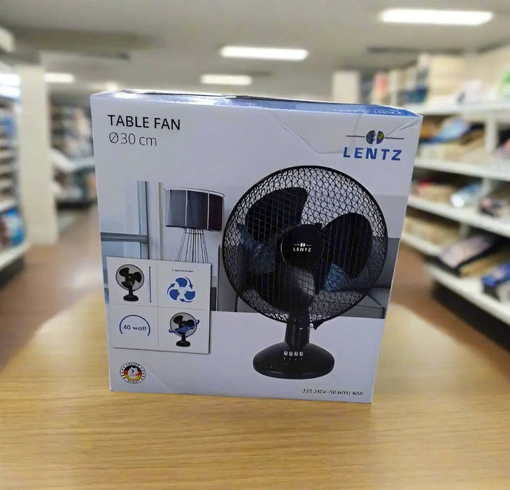 Lentz Table Fan 30cm  Watt 40 Murukali.com