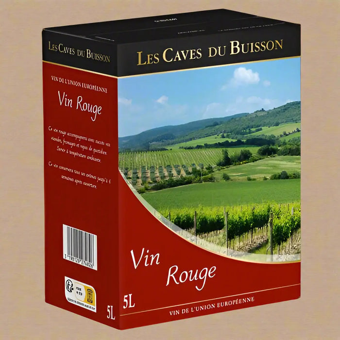 Les Caves du Buisson Vin Rouge - 5L (European Red Wine) Murukali.com